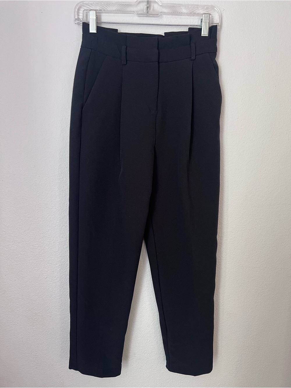 TOPSHOP Size 4 Paper Bag Dress Pants Basic Minimalistic Chic Preppy- No Belt